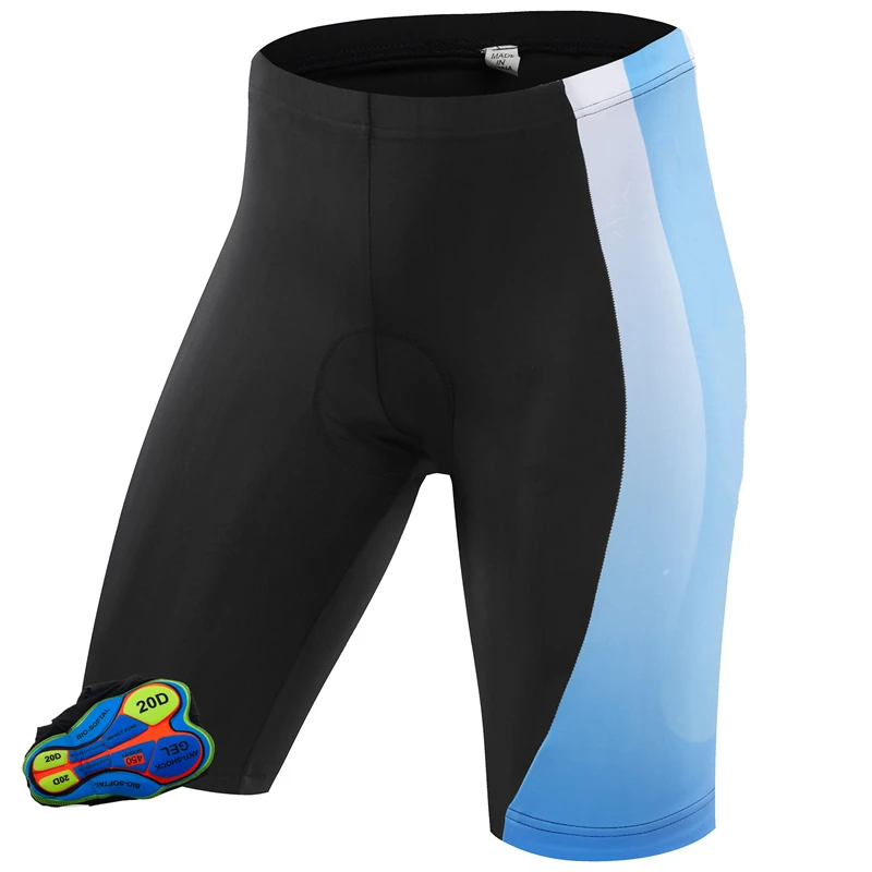 Breathable Men Team 20D Gel Padded Cycling Shorts Bicycle short Pants Shockproof Bike Trousers Tights Sports Wear Clothes