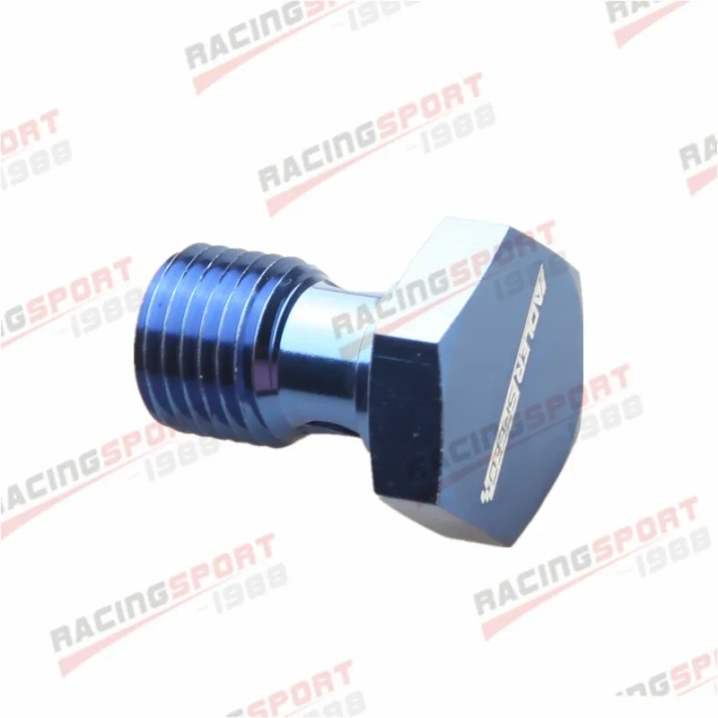 Banjo Bolt M14 x 1.5 Aluminium Banjo Bolt Brake caliper Adaptor Blue