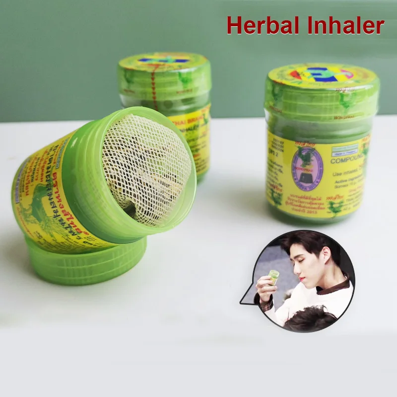 THAILAND Herbal Inhalant Inhaler Hong Thai Traditional Nose flow carsick refreshing Refreshing Essences