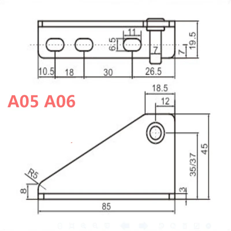 Stainless Steel Thickened Refrigerator Hinge Hotel Restaurant S01 Commercial Kitchen Large Four Six Door Freezer Hinge