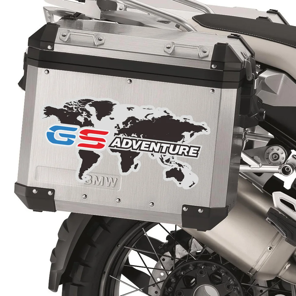 

Motorcycle Top Side Box Case Panniers Luggage Aluminium Stickers Decals ADV GS Adventure For BMW R1200GS F800 F850GS R1250 GS