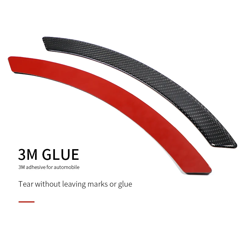 4PCS Car Fender Flares Arch Wheel Eyebrow Protector Sticker Black Anti-Scratch Strip Moulding Trim For Universal Car