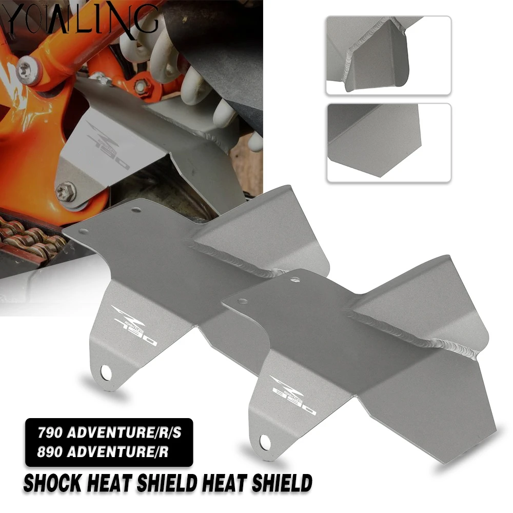 

For 790 890 ADVENTURE R/S 2018 2019 2020 2021 890 Adventure 2020 2021 Motorcycle Shock heat shield Heat dhield 890 ADV 790 ADV