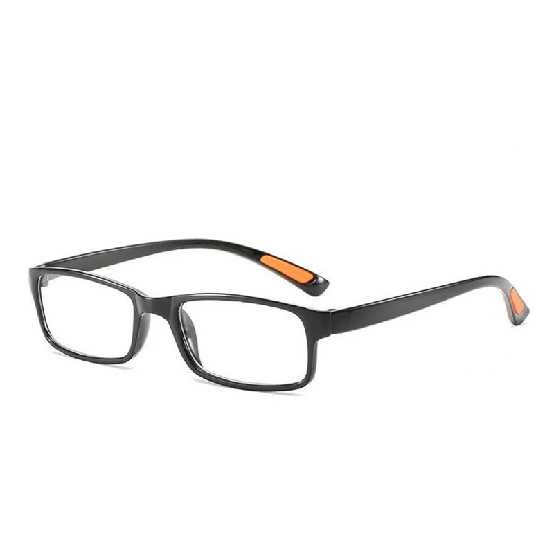 Ultra-light TR90 Square Myopia Glasses With Degree Women Men Student Prescription Eyeglasses Black-Red Frame -0.5 -1.0 To -6.0
