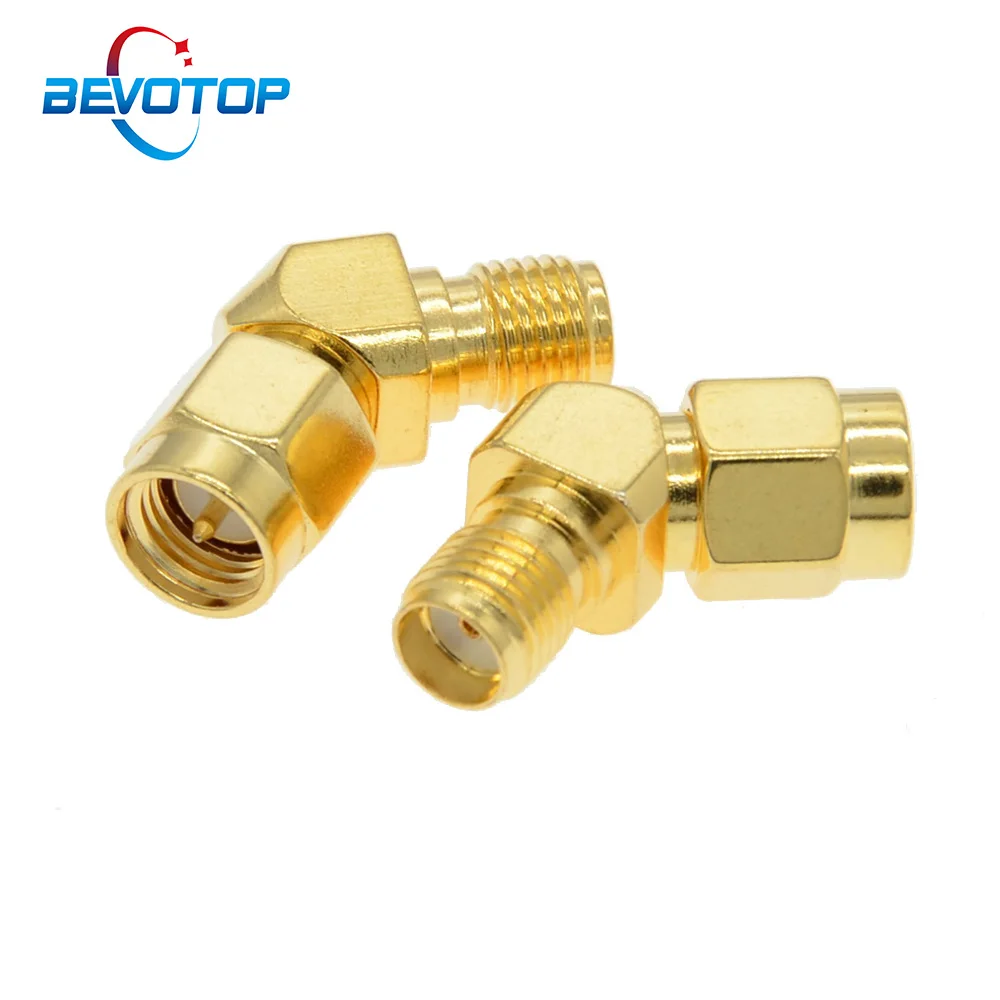 10 PCS/lot 45 Degree Adapter Connector for FPV Race Goggle Antenna Converter SMA Male to SMA Female 135 Degree Adapter