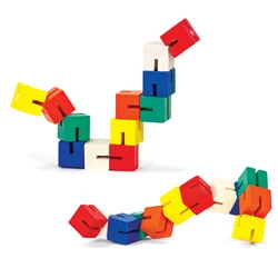 Juguete sensorial de madera para niños y adultos, juguete de bloques retorcidos, alivio del estrés, cambio sensorial, interesante