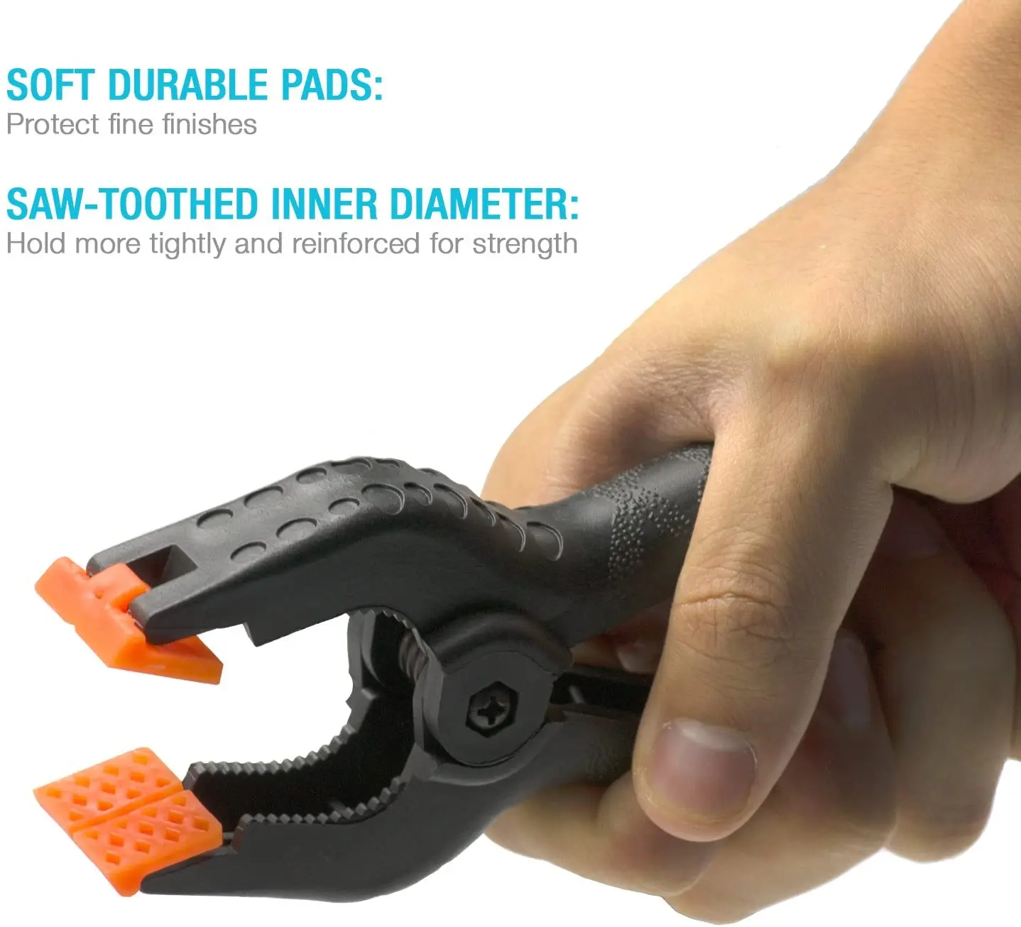 1PC  2-6inch Multipurpose Heavy Duty Nylon Spring Clamps for Photo Studio Backdrops Woodworking DIY Projects