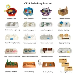 Montessori Practical Life Activities Preliminary Exercises for Kids Fine Motor Skill Early Childhood Education Game for Girl Boy