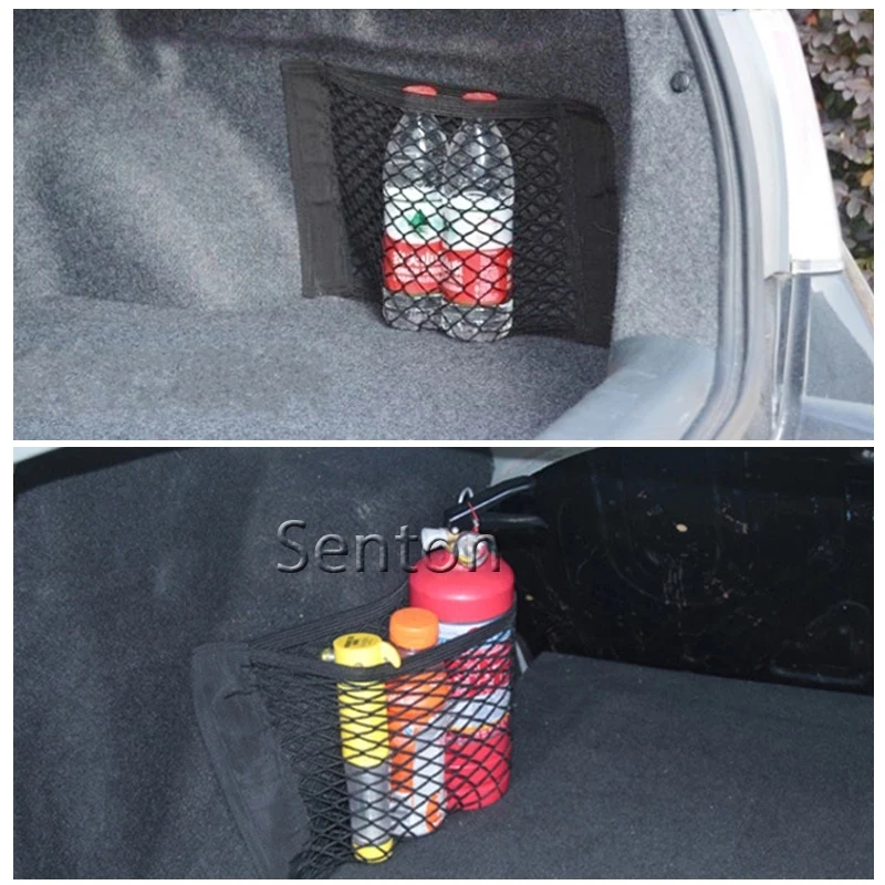 Car Back Rear Trunk Storage Bag Nylon Net Magic Sticker For Honda Civic 4d CRV Accord Dio Fit City Jazz 8th 10th gen Hornet 7