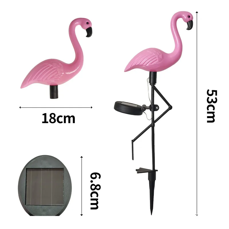 Flamingo Solar Led Light Outdoor Fence Light Courtyard Garden Solar Led Lamp Waterproof Outside Deco Solar Light