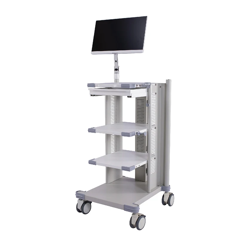 ABS Medical Mobile Endoscopic Cart Jegna Easy Clean Trolley for Hospital Furniture