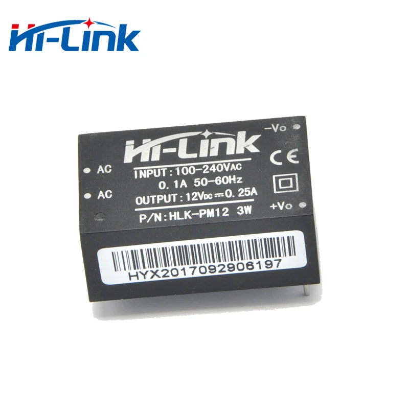 

Free shipping AC DC isolated switching step down power supply module AC DC converter HLK-PM12