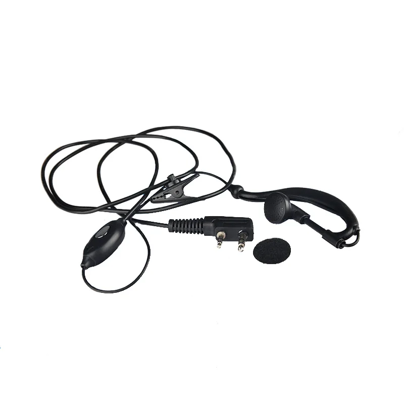Two Way Radio Earphone Walkie Talkie Headset 2 Pin Earpiece With Ptt Walkie Talkie Accessories K Type Ear Piece Baofeng