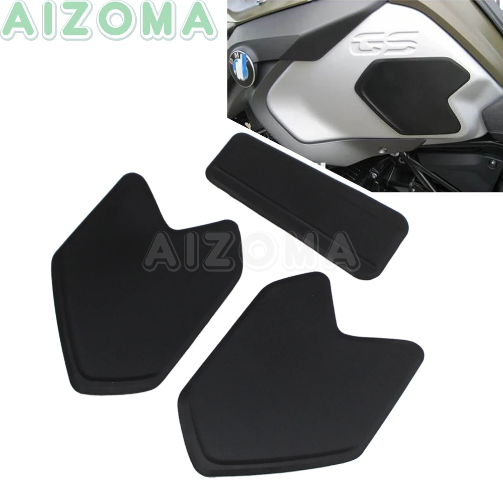 

3pcs Motorcycle Traction Side Knee Gas Fuel Tank Pad Rubber Decals Stickers For BMW R1200 GS R1200GS LC ADV Adventure 2008-2017