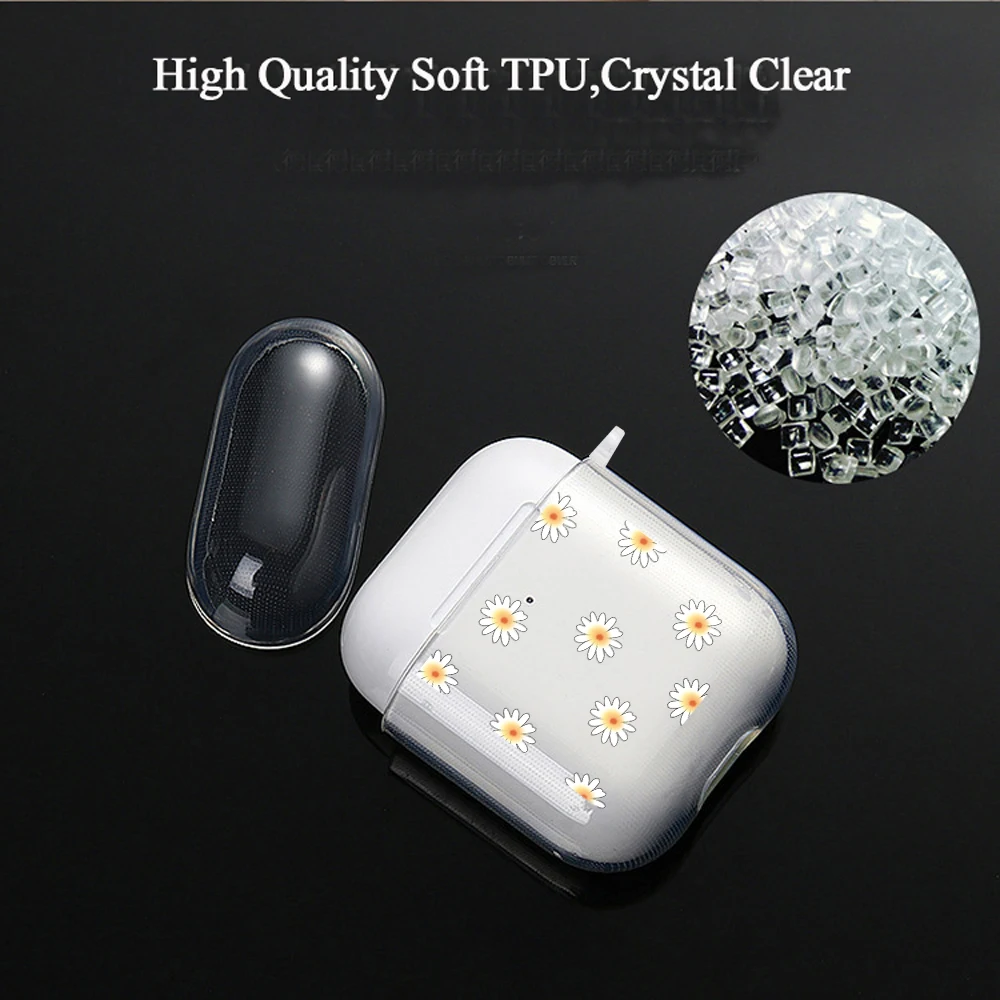 Red Love Heart Clear TPU Cover For Apple Airpods 2/1 3 Earphone Coque Soft Protector Funda Airpods Pro Pod Covers Earpods Case