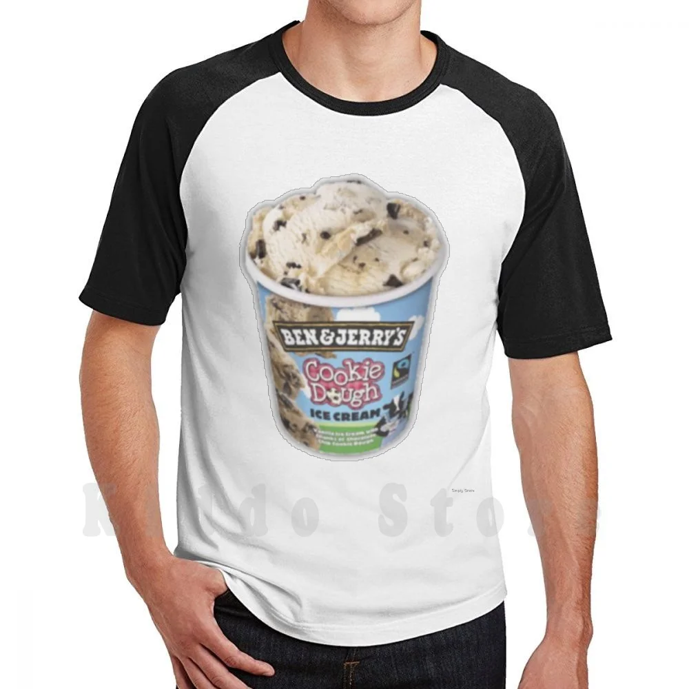 Ben And Jerry’s Cookie Dough T-Shirt mit Aufdruck für Männer, Baumwolle, Neues Cooles T-Shirt, Ben And Jerry’s Cookie Dough Zitat, Sonnenblume, Sonnenuntergang