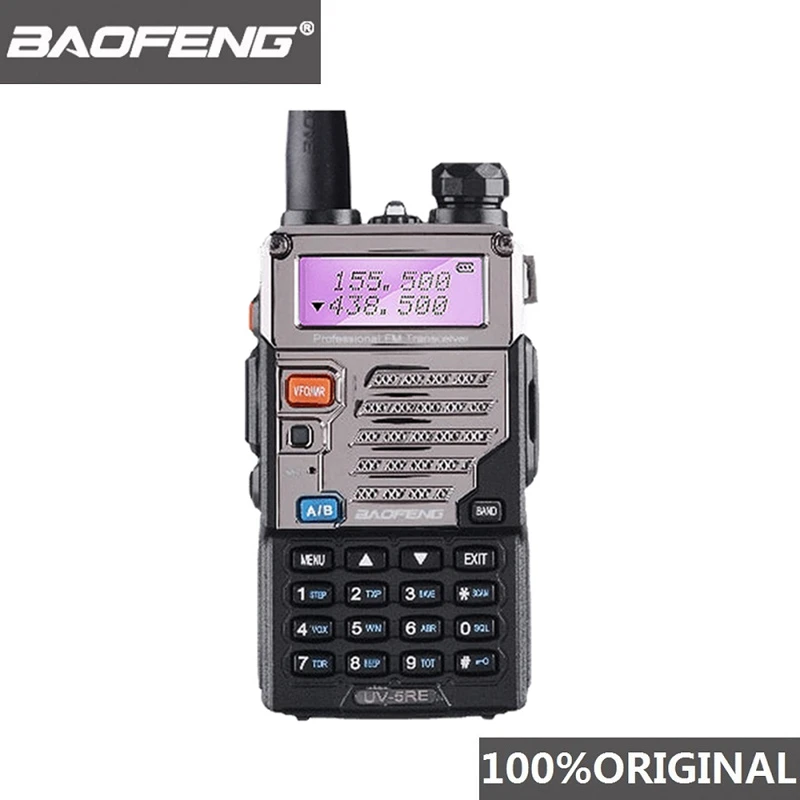 Baofeng UV-5RE walkie talkie vhf UHF136-174Mhz & 400-520mhz banda dupla em dois sentidos UV-5R uv 5r mais cb rádio estação ham hf transceptor