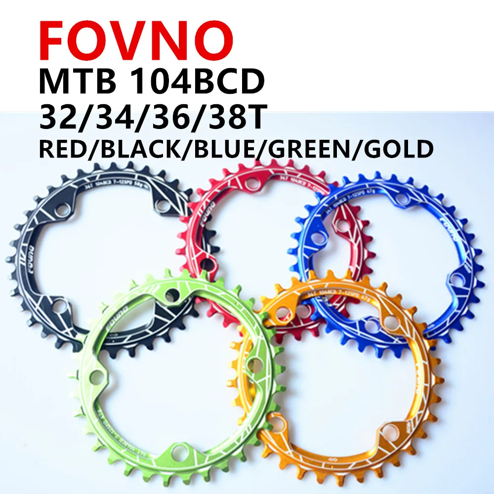 

New Fovno bicycle Chain Wheel MTB Mountain bike crankset BCD104MM For 7-12 speed crank