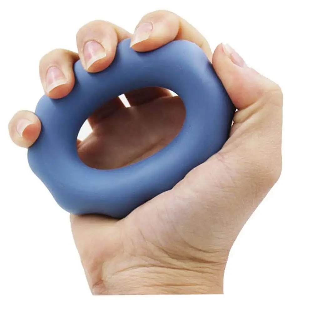 Silicone Hand Grip Fitness Silicone Ring Exerciser Flower Finger Exerciser Grip Ring Massage Strength Training Carpal Expander