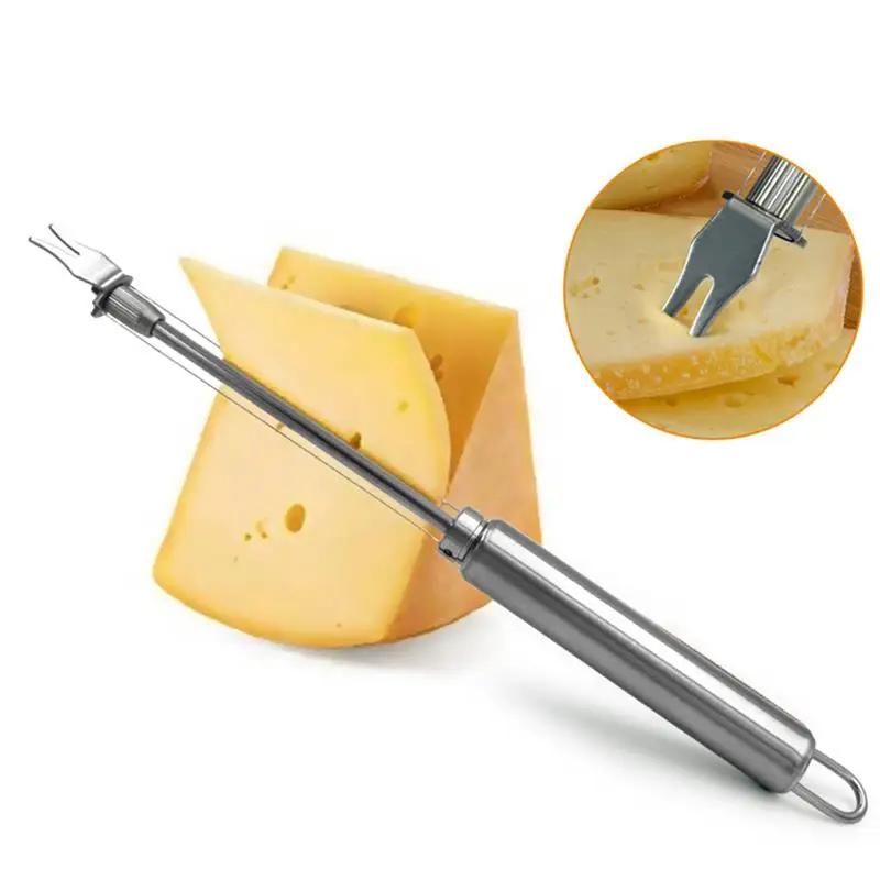 Stainless Steel Cheese Board Double Wire Cheese Slicer Adjustable Butter Wire Cutter Cheese Cutting Wire Kitchen Tools