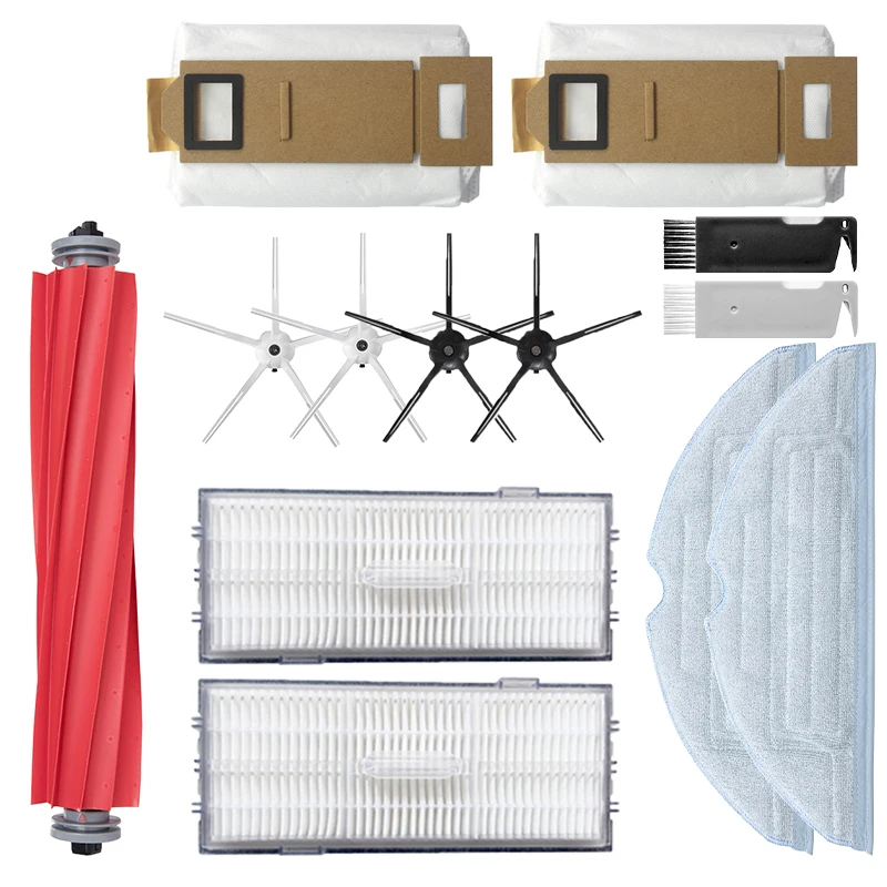 Mopp Tuch Seite Pinsel Staub Tasche Wichtigsten Pinsel Ersatzteile Für Xiaomi Roborock S7 S70 S75 T7S / T7S Plus staubsauger Zubehör