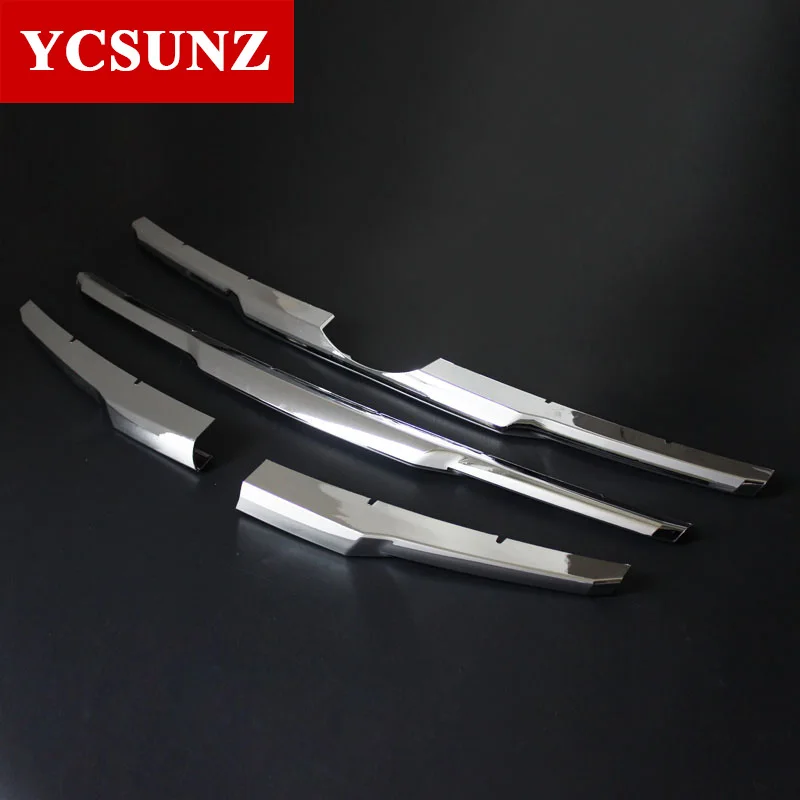 ABS Cromato Anteriore Griglia di Copertura Per Toyota Hilux Vigo 2012 2013 2014 auto-styling Per Toyota Ycsunz