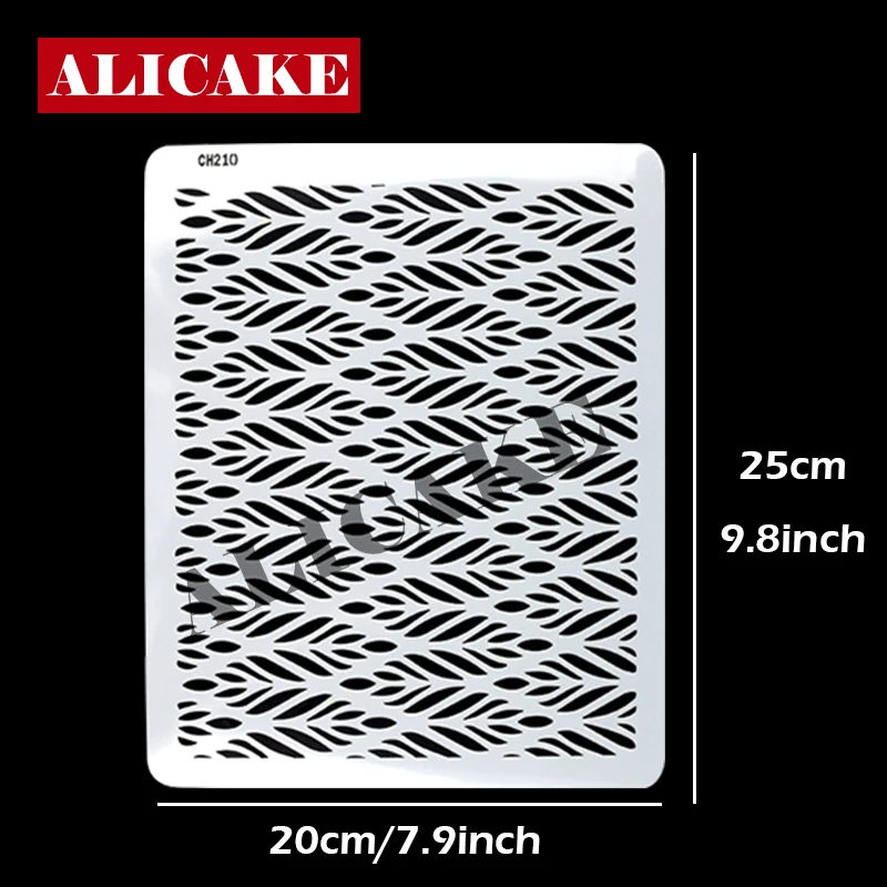 Cake Stencil Leaf Shape Fondant Decorating Tools