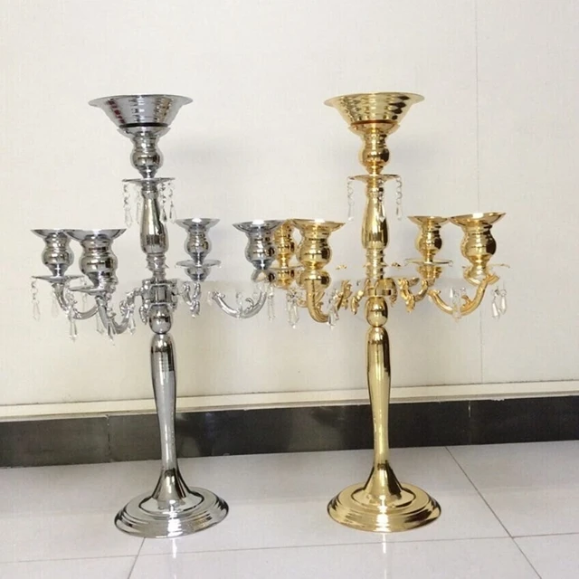 12pcs)68cm Tall Gold/Silver Candelabra/ Floral Riser/Wedding Centerpieces/Flower Ball Stand yudao1652