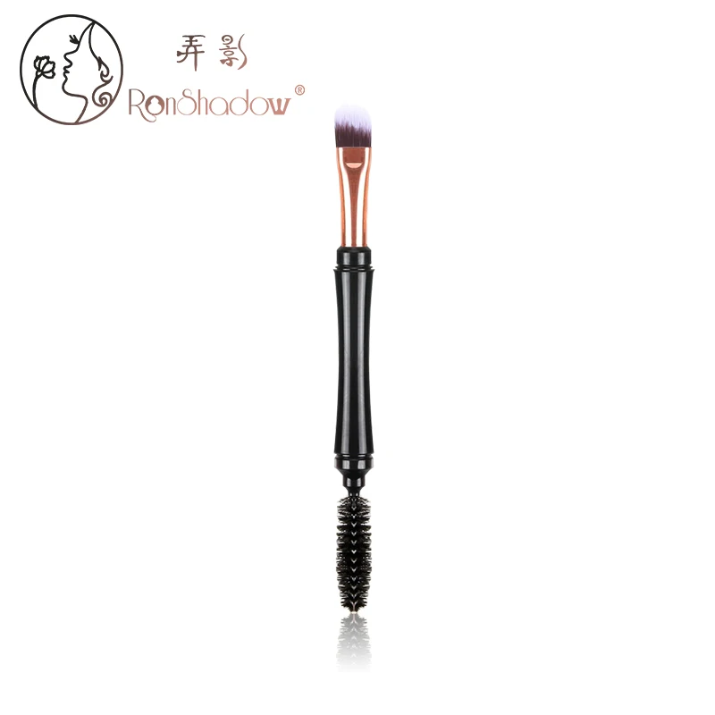 Ronshadow Single Double Head Makeup Brush Eyeshadow Eyebrow Eyelash Eyeliner Lip Brush Sweep Convenient Cosmetic Beauty Tool