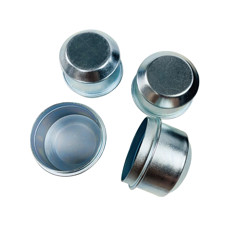 EgoTrailer 4pcs Replacement 45mm Metal Dust Cap Wheel Hub Trailer Bearing Dust Grease Cover