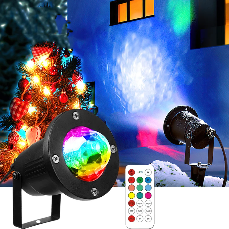 

Outdoor RGB Laser LED Disco Light Lawn Colorful Water Wave Projector Waterproof Ripple Stage Lights Christmas Ocean Party Light