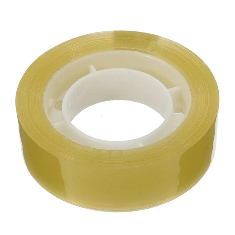 20m Yellow Tape Stationery Seal Tape High School Office Accessories Packaging Self-adhesive Tape Viscidity Stro N8M7