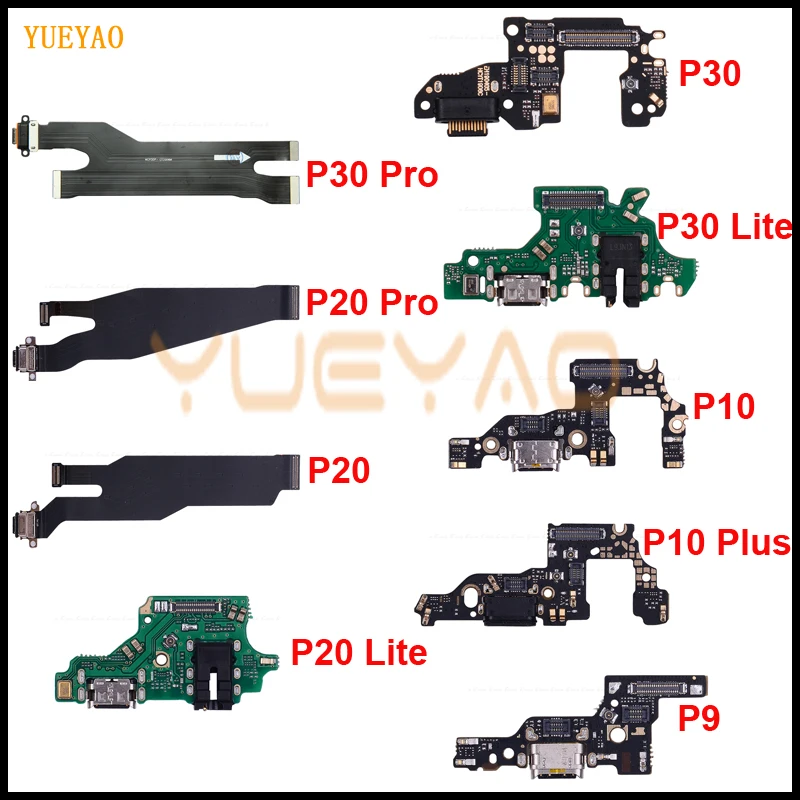 Charging Port Connector Board Parts Flex Cable With Microphone Mic For HuaWei P30 P20 Pro P10 P9 Plus Lite Mini Charging Flex