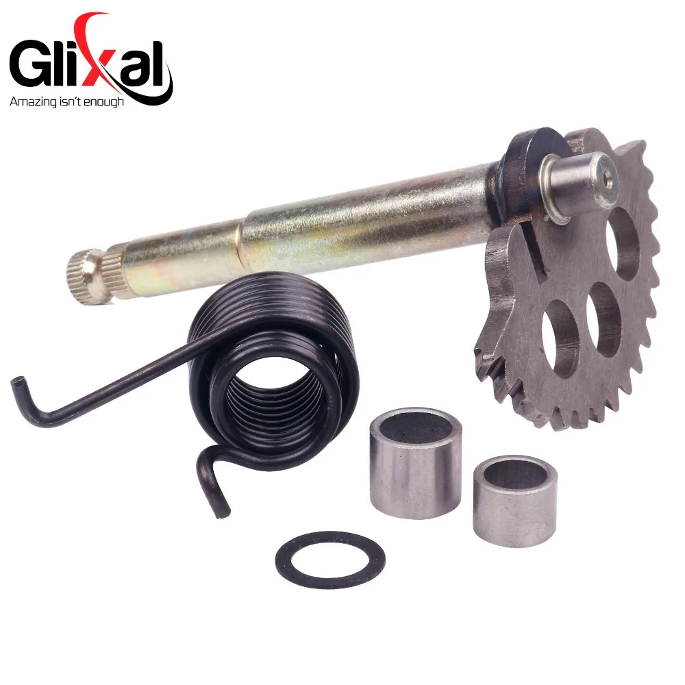 Glixal GY6 125cc 150cc Kick Start Shaft Spindle with Spring for 152QMI 157QMJ Moped Scooter ATV Go-Kart Engine