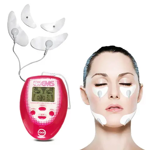 슬리밍 도구 EMS Tens 얼굴 리프팅 Jawline 근육 얼굴 마사지 전자 펄스 바디 턱 마사지 근육 자극기 장치