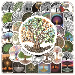 10/30/50pcs Totem Tree Of Life Cartoon Stickers Aesthetic Plant Stickers Christmas Gift Kids Toys  Phone  Decals Laptop Stickers