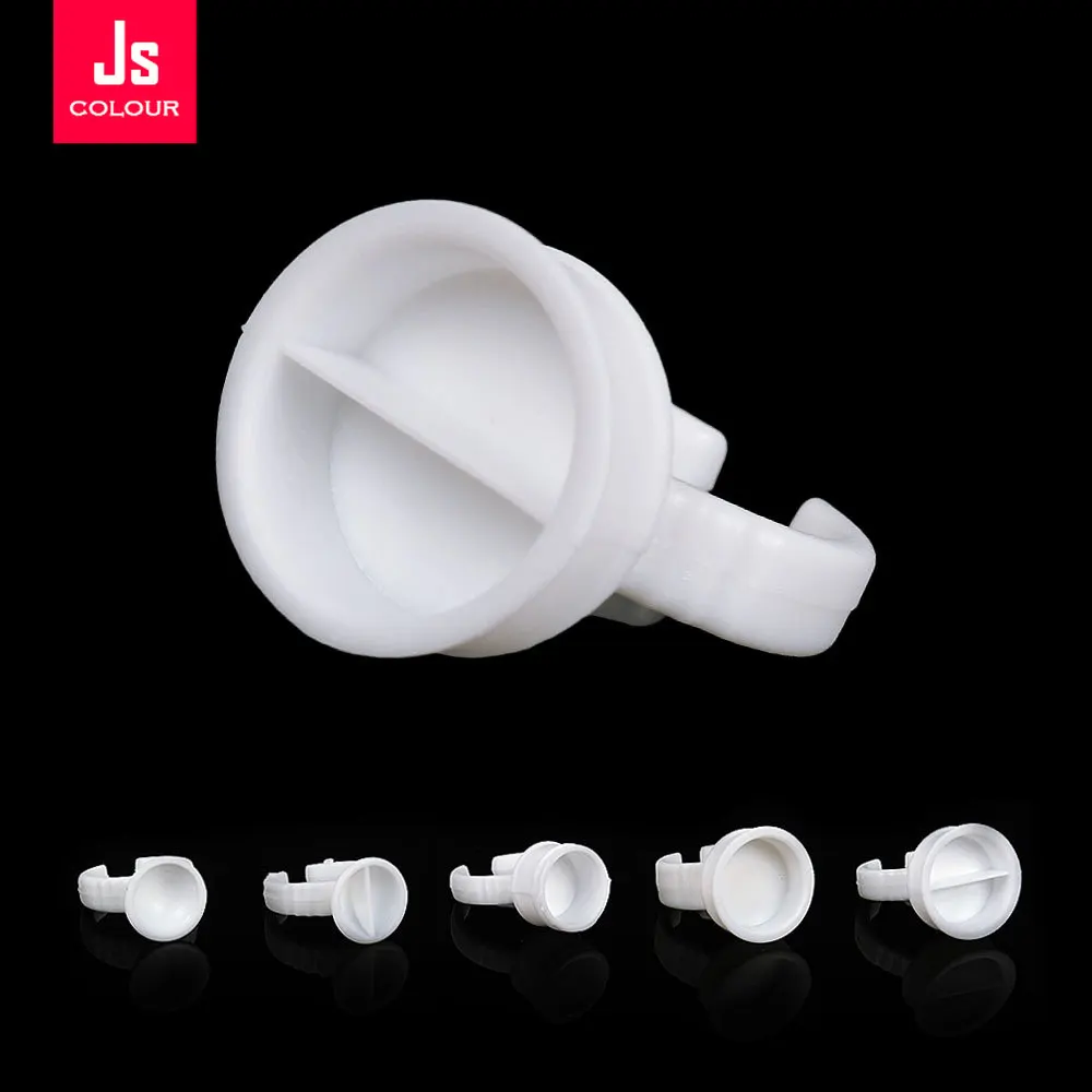 

100 шт. одноразовое кольцо для татуировки, держатель для чернил, S M L, разделитель, пигментный стаканчик, контейнер для бровей, губ, перманентный макияж, аксессуары для татуировок