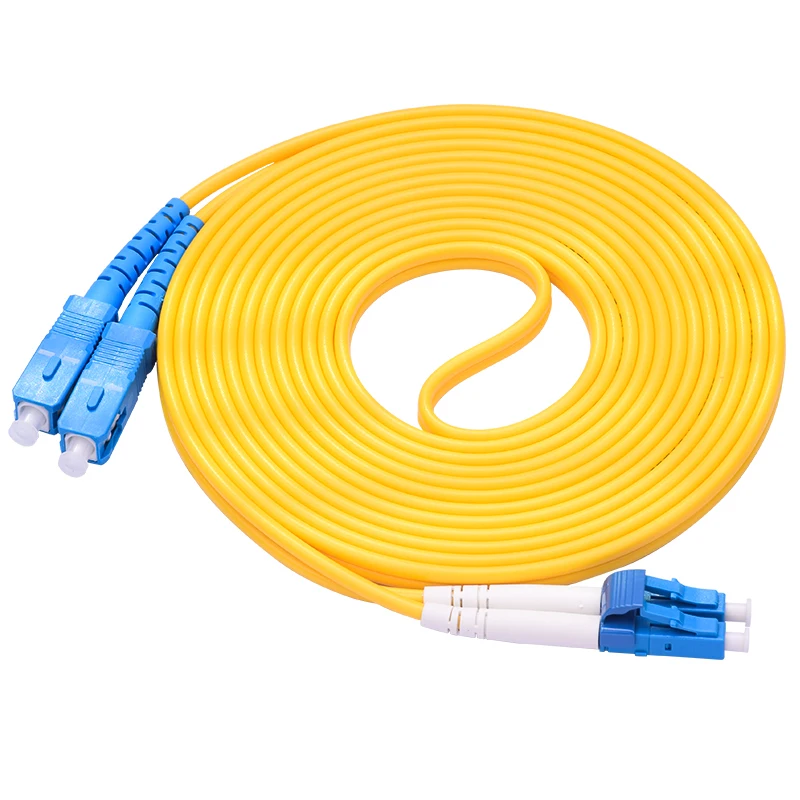 

Fiber Optic Patch Cable SC/UPC-LC/UPC Singlemode Duplex Fiber 3.0mm PVC Fiber optic jumper