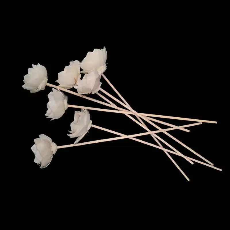 5PCS/Lot Lotus Shape Fire-free Scented Rattan Replacement Sticks For Reed Diffusers Accessories DIY Living Room Decoration