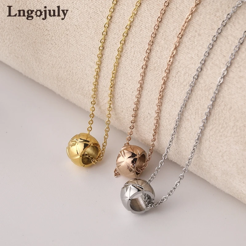 New Titanium Steel Simple 3 Color Necklaces For Women Anniversary Engagement Wedding Party Necklace Accessoeries Gift Wholesale