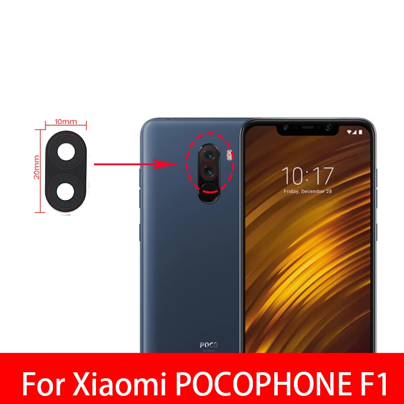 2Pcs/Lot, Rear Back Camera Glass Lens For Xiaomi Redmi Poco M3 F3 X3 NFC GT F2 F4 F5 X4 M4 Pro 4G 5G Pocophone F1 With Adhesive