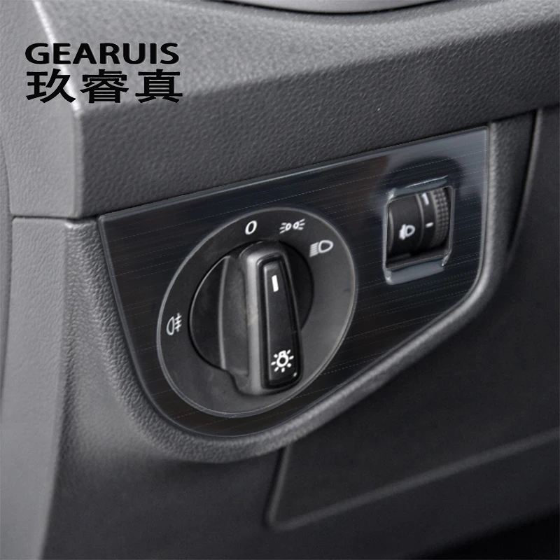 For VW Volkswagen Polo 2019 2020 Auto Interior Accessories Middle Console A/C Air Outlet Vent Stickers Covers Trim Car Styling