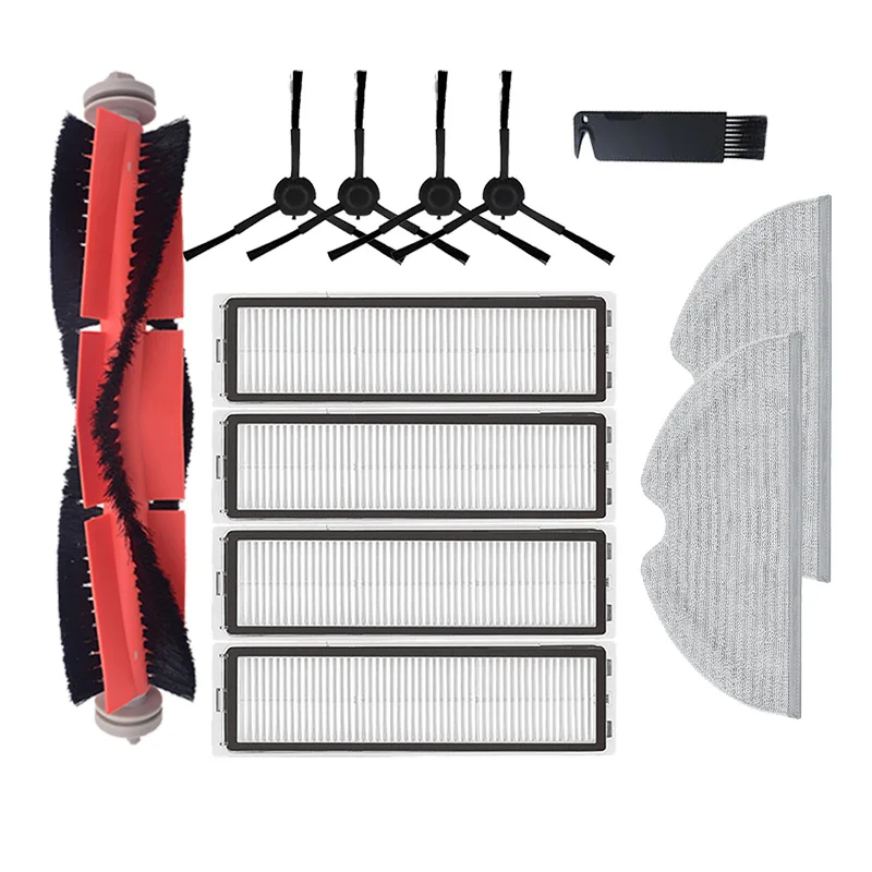 HEPA-Filter für Dreame D9 Trouver Finder RLS3 Staubsauger Ersatzteile Pinsel Rolle Seite Pinsel Mopp Tuch Lumpen