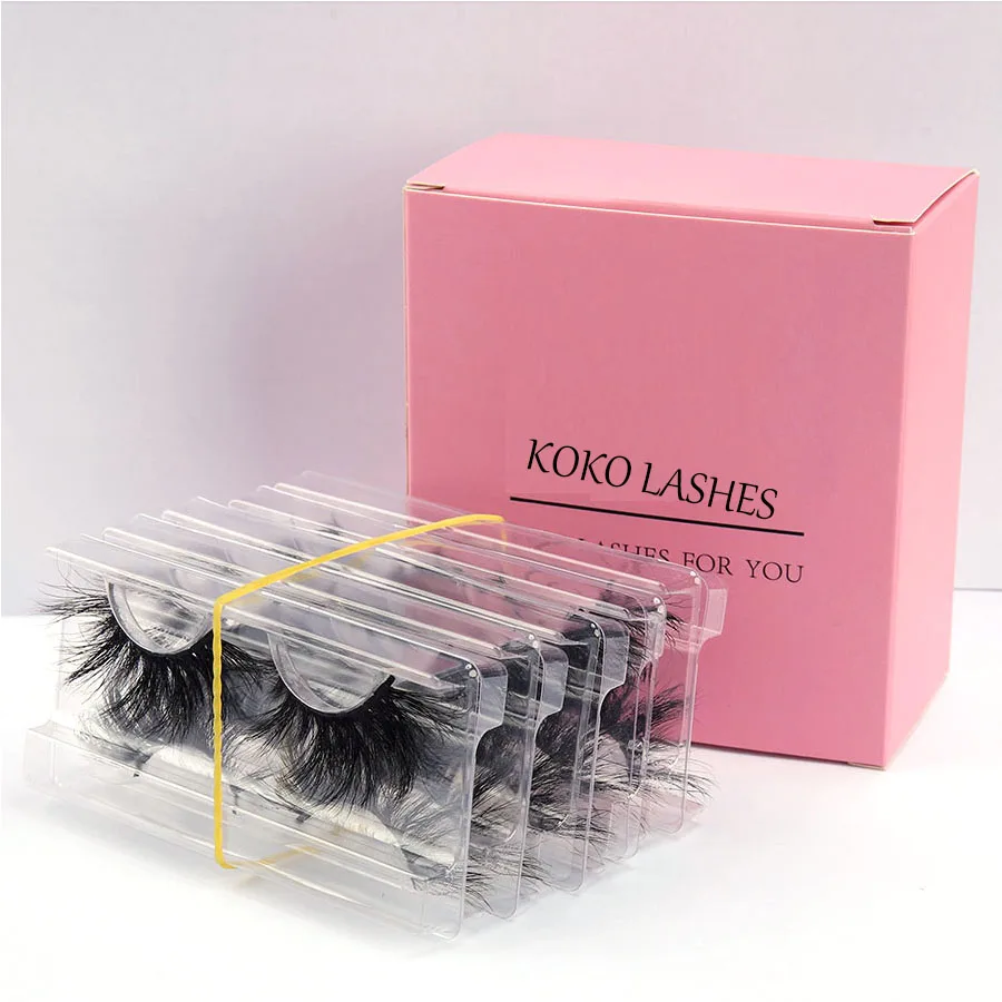 3D Faux Mink Eyelashes Fluffy Soft Wispy Natural Long False 16-18mm Lashes Dramatic Fake Eyelash Eyes Makeup Extension Beauty