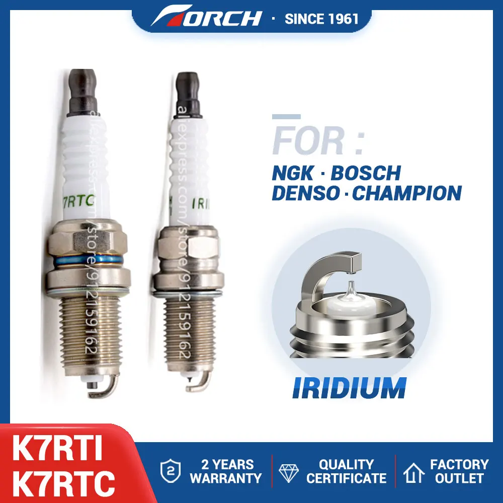 Iridium Candles China Original TORCH Spark Plugs K7RTI K7RTC for Great Wall C20R/C30/M1/M2/M4/Wingle 3 5/GWPeri/voleex/Florid