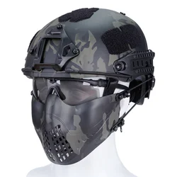 Máscara táctica de Paintball para Airsoft, accesorios de caza, Calavera, Camuflaje, militar, media cara