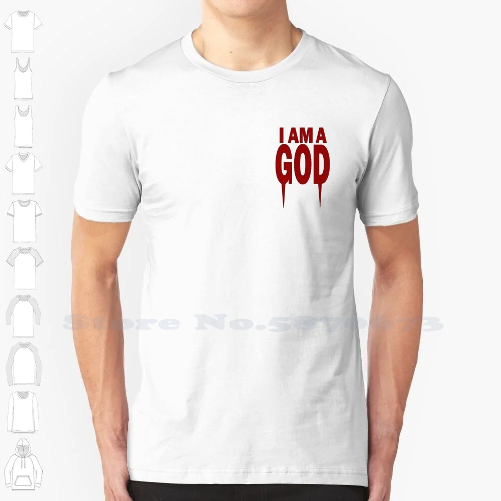 I Am A God Kanye West 100% Cotton T-Shirt Kanye God Tlop Mbdtf Minimalist