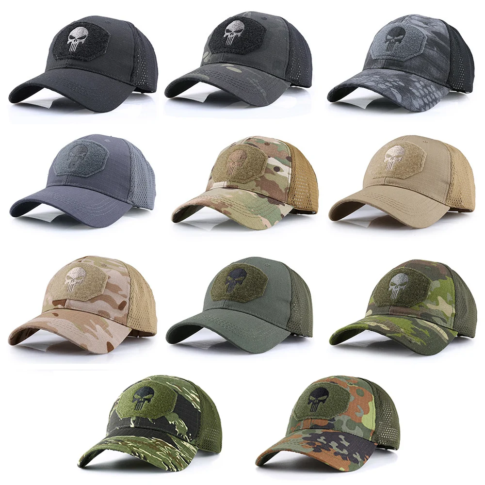 Military Baseball Caps Camouflage Tactical Army Combat Paintball Basketball Camo Football Adjustable Classic Snapback Sun Hats