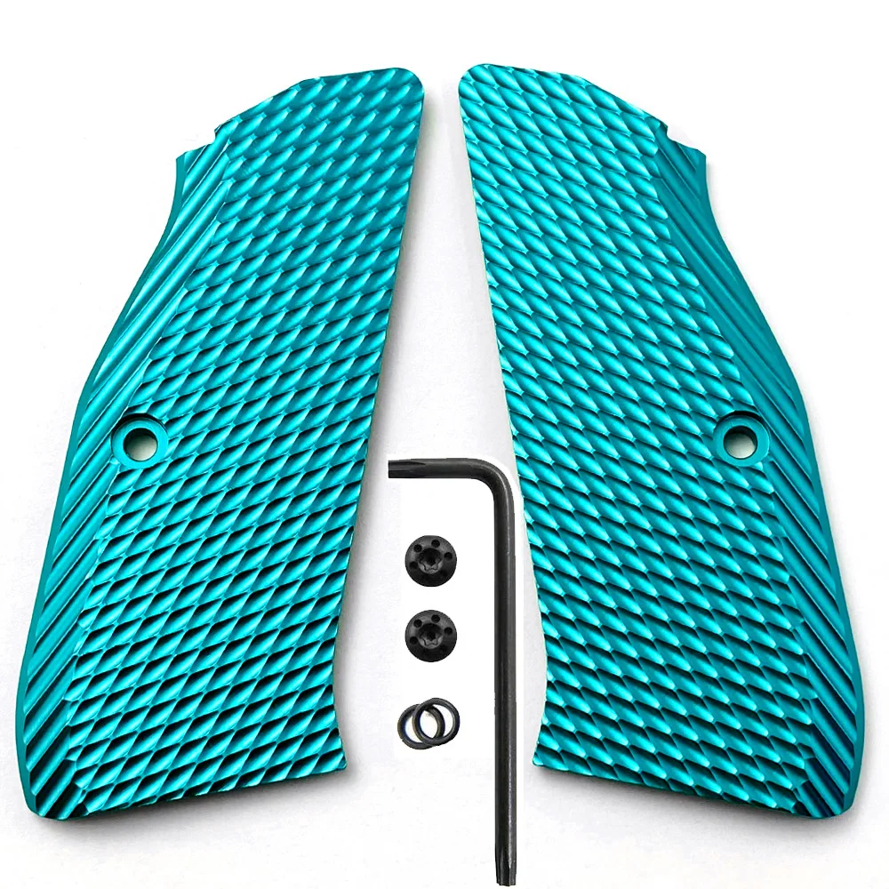 1Pair Aluminium Alloy CZ75 Grips for CZ 75 Full Size, SP-01 Series Shadow 2 75B BD with Screws