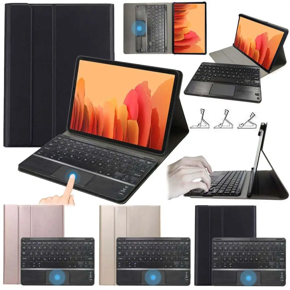 Keyboard Stand Case For Samsung Galaxy Tab A 10.5 T590 T595 SM-T590 SM-T595 Tablet Bluetooth Backlight Touch Pad Keyboard Cover